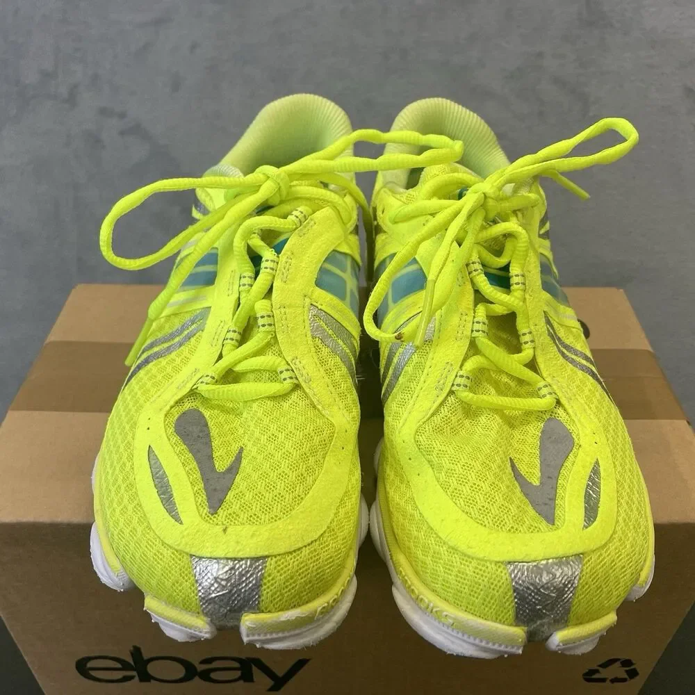 Brooks PureConnect 3 Women's Running Shoes Neon Yellow/Teal Low Top Lace-Up